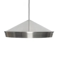 Tom Dixon Lámpara colgante LED Beat Flat Unbeaten, color aluminio