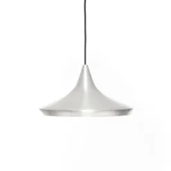 Tom Dixon Lámpara colgante LED Beat Wide Unbeaten, color aluminio