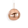 Tom Dixon Lámpara colgante LED Melt Mini, Ø 28 cm, cobre