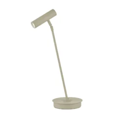 Tom Pro lámpara de mesa LED, color arena, altura 47cm, CCT, atenuador