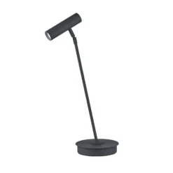 Tom Pro lámpara de mesa LED, negro, altura 47 cm, CCT, atenuador