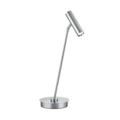 Tom Pro lámpara de mesa LED, níquel mate, altura 47 cm, CCT, atenuador
