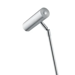 Tom Pro lámpara de mesa LED, níquel mate, altura 47 cm, CCT, atenuador