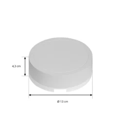 Transformador LED Lindby Lumaro, blanco, Ø 13 cm, 100W