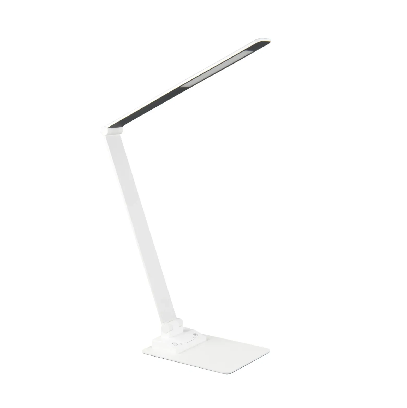 Travis Lámpara de mesa LED, blanca, CCT, atenuable, táctil, USB