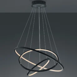Trio WiZ Aaron smart colgante LED, antracita