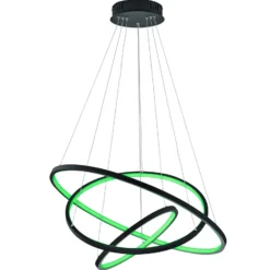 Trio WiZ Aaron smart colgante LED, antracita