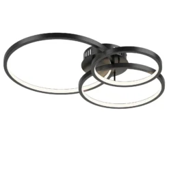 Trio WiZ Aaron smart plafón LED, antracita
