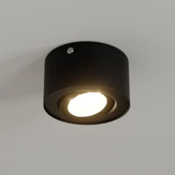 Tubo tubular LED downlight, negro