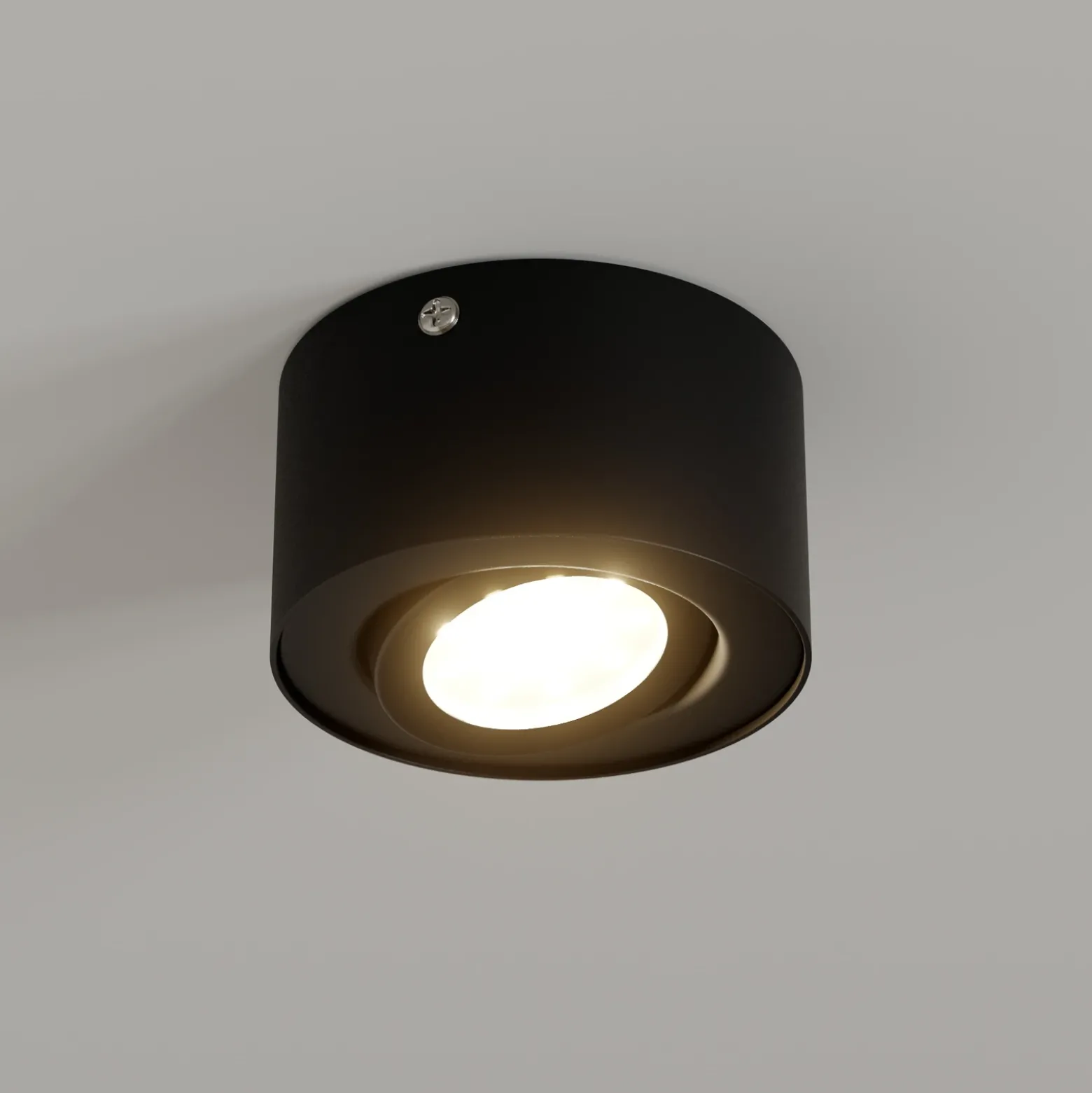Tubo tubular LED downlight, negro