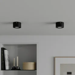 Tubo tubular LED downlight, negro