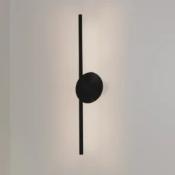 UMAGE Aplique de pared LED Omni, negro, longitud 74 cm