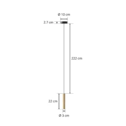 UMAGE Chimes lámpara colgante roble claro