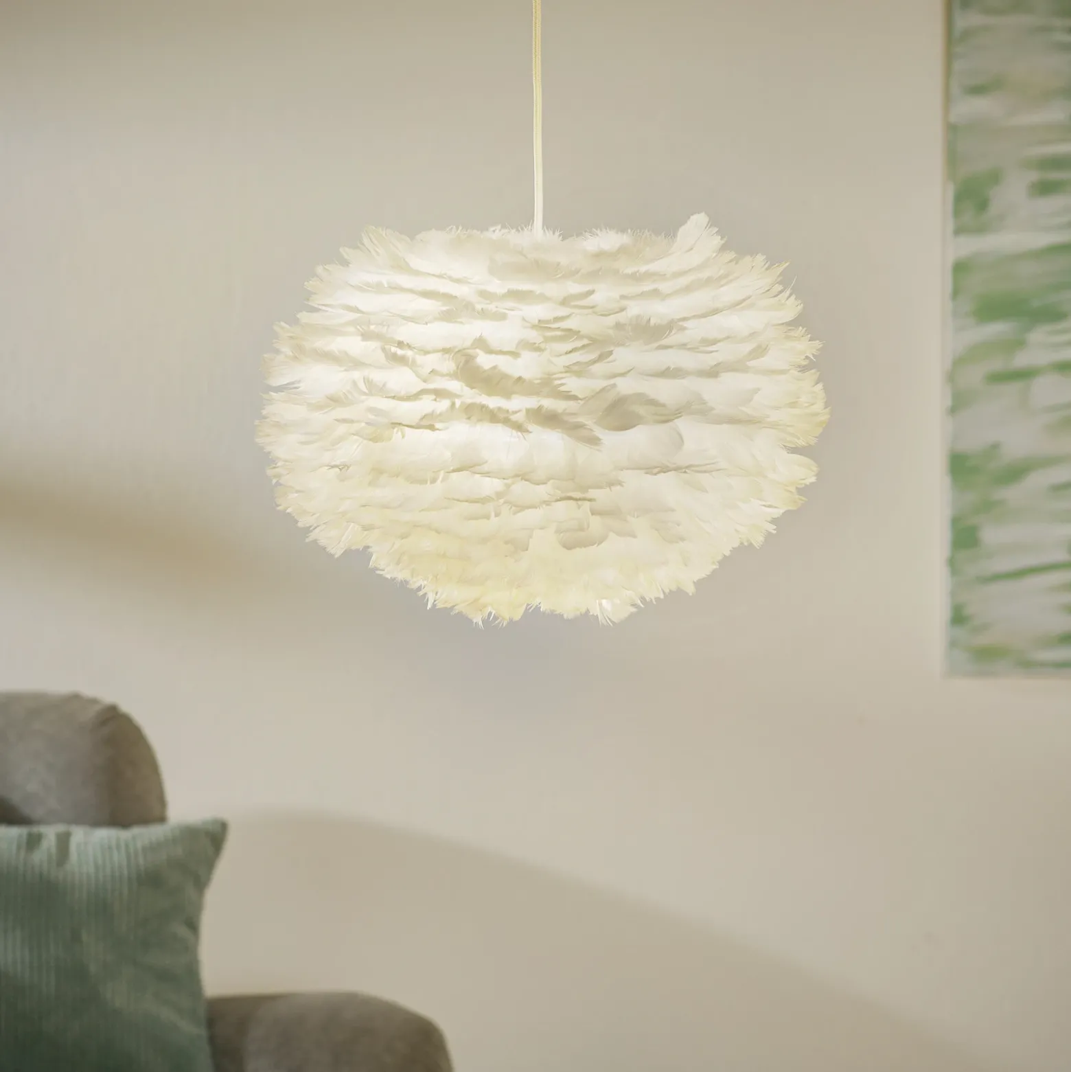 UMAGE Eos lámpara colgante medium, blanco