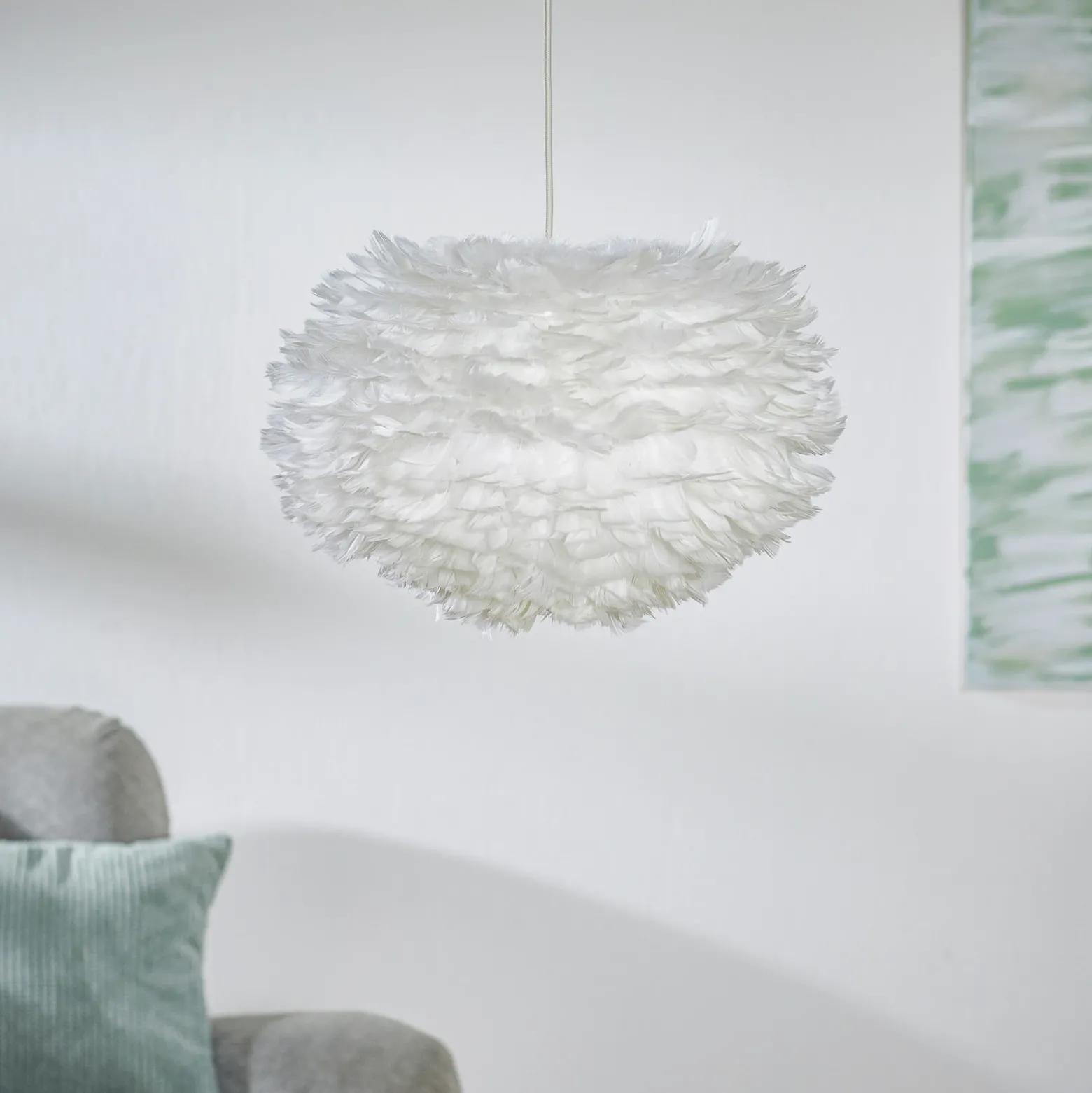 UMAGE Eos lámpara colgante medium, blanco