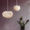 UMAGE Eos mini lámpara colgante plumas marrones