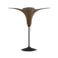 UMAGE Jazz lámpara de mesa roble oscuro, base negra