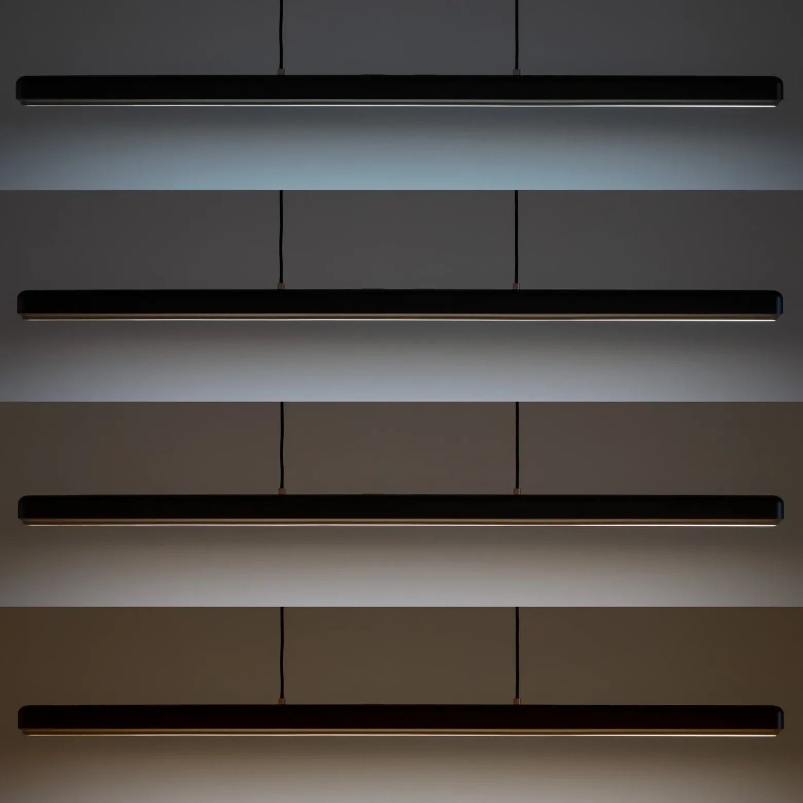 UMAGE Lámpara colgante LED Hazel Branch, negro/latón, 150 cm