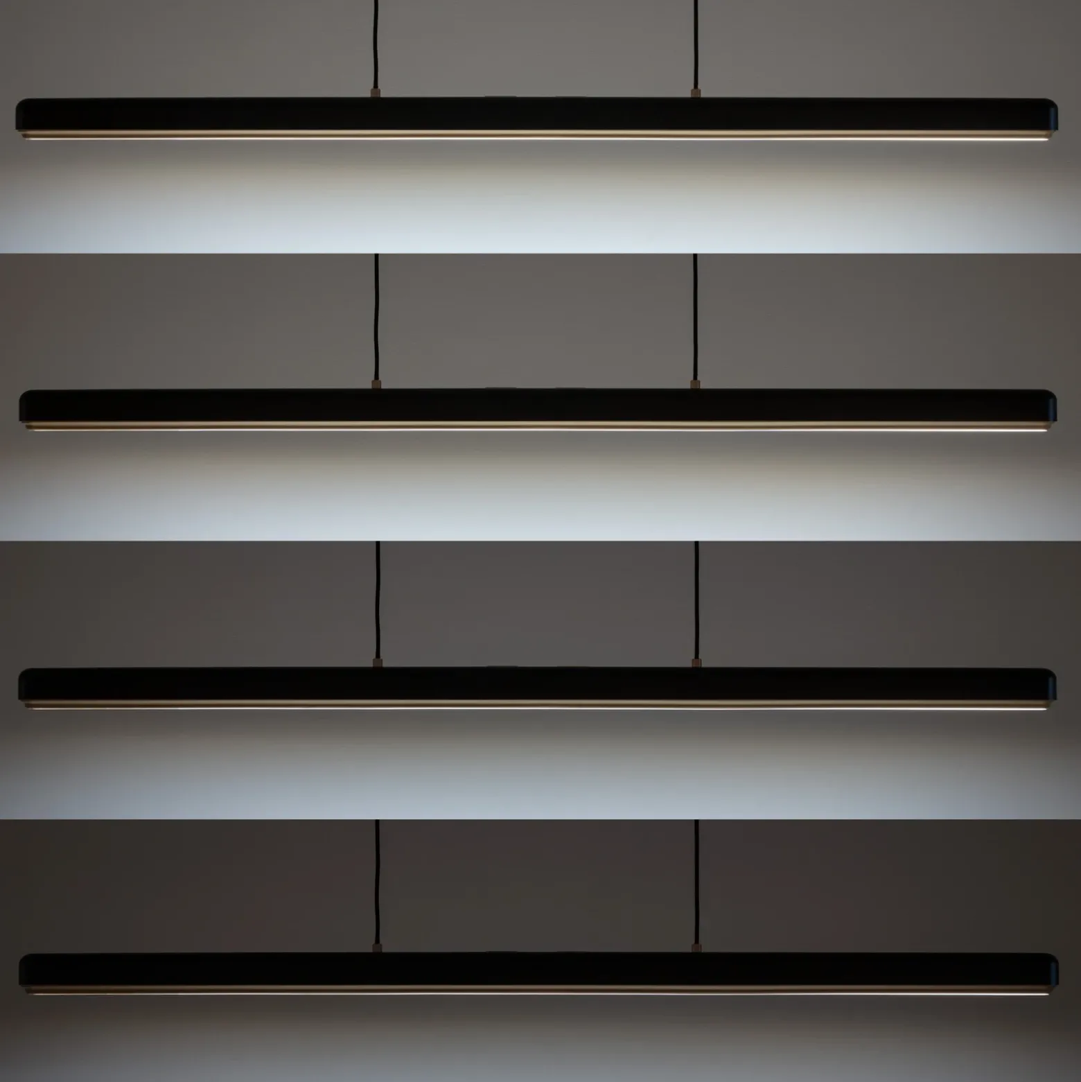 UMAGE Lámpara colgante LED Hazel Branch, negro/latón, 150 cm