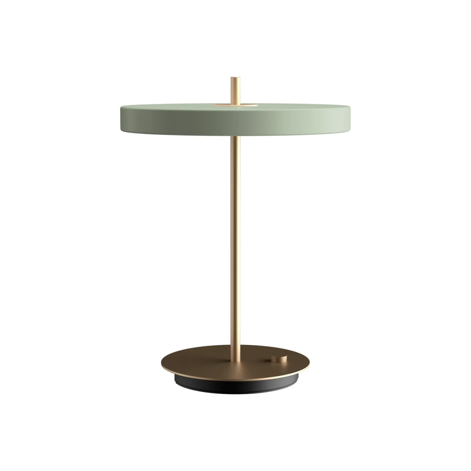 UMAGE Lámpara de mesa LED Asteria Table, USB, verde claro/latón