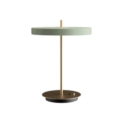 UMAGE Lámpara de mesa LED Asteria Table, USB, verde claro/latón