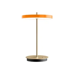 UMAGE Lámpara de mesa LED recargable Asteria Move, naranja/latón 31 cm