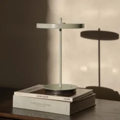 UMAGE lámpara de mesa LED recargable Asteria Move verde oliva uni, 31cm