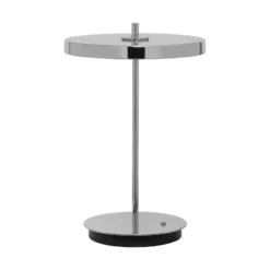 UMAGE lámpara de mesa LED recargable Asteria Move, acero pulido, 31 cm