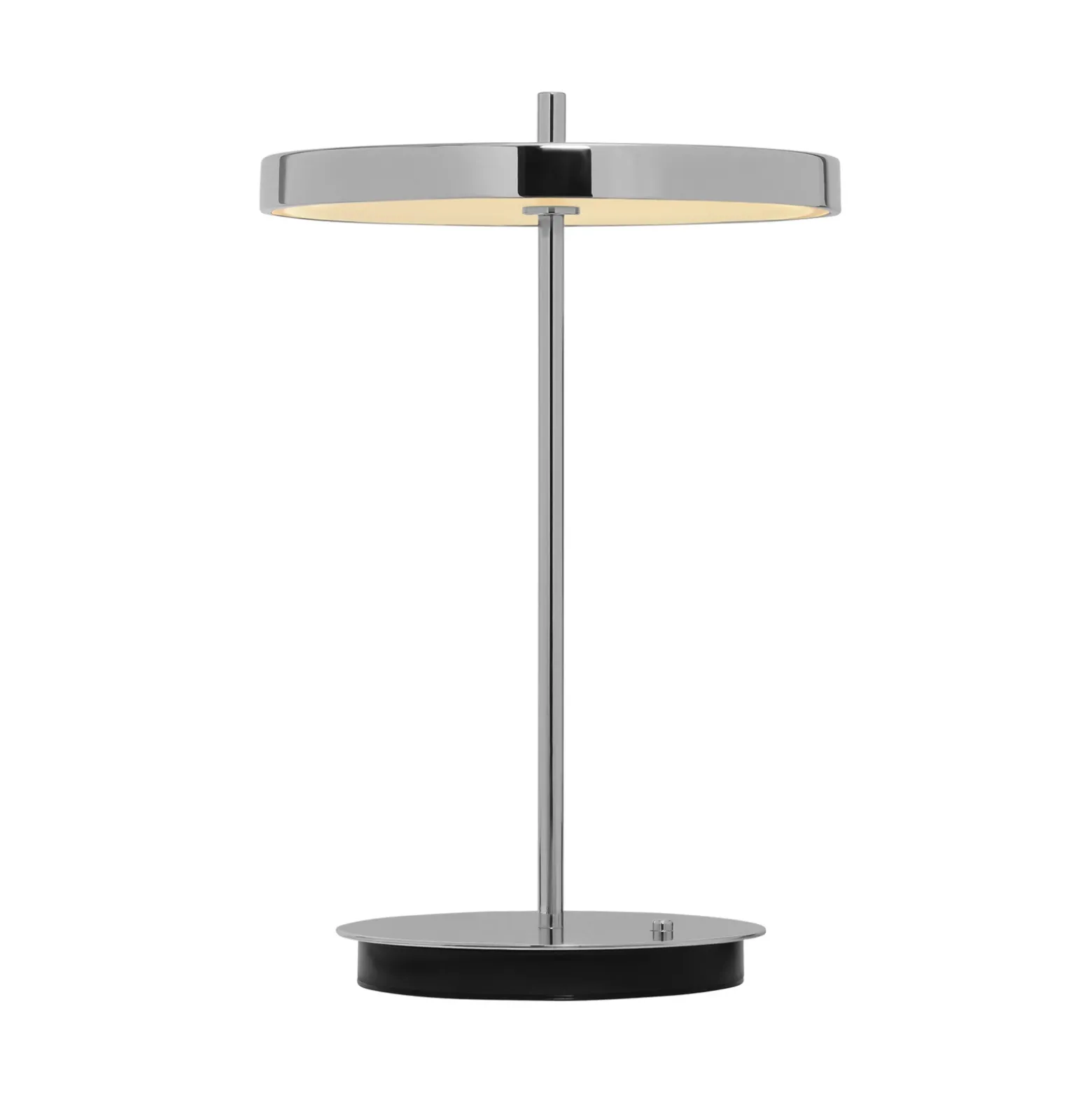 UMAGE lámpara de mesa LED recargable Asteria Move, acero pulido, 31 cm