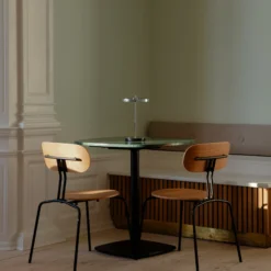 UMAGE lámpara de mesa LED recargable Asteria Move, acero pulido, 31 cm
