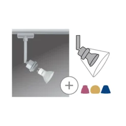 URail foco LED 3,5 W GZ10 cromo mate