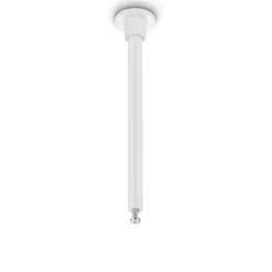 Varilla de montaje para carril DUOline, blanca, 12,5 cm