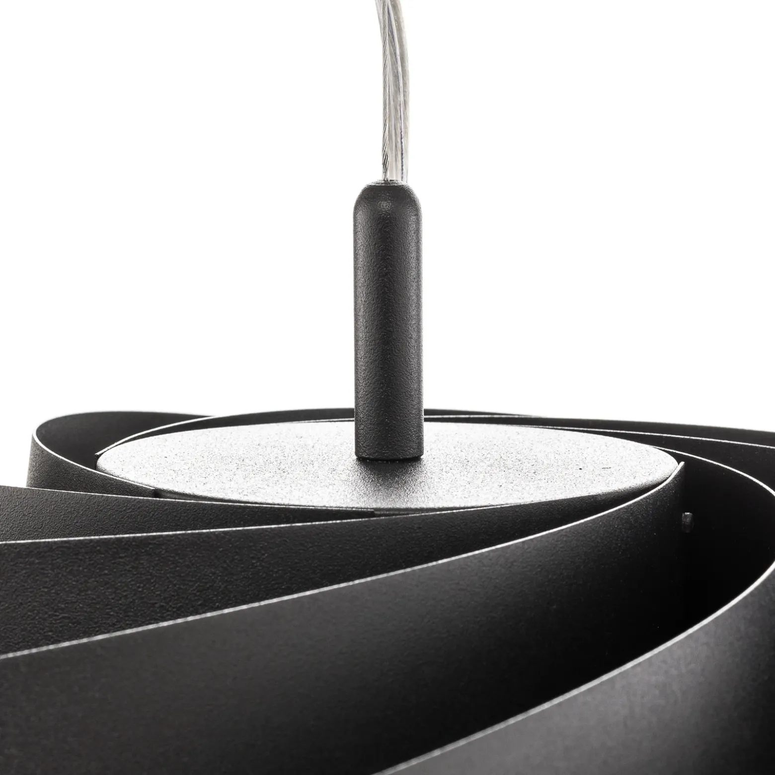 Vento lámpara colgante, negro, Ø 50 cm, metal, E27