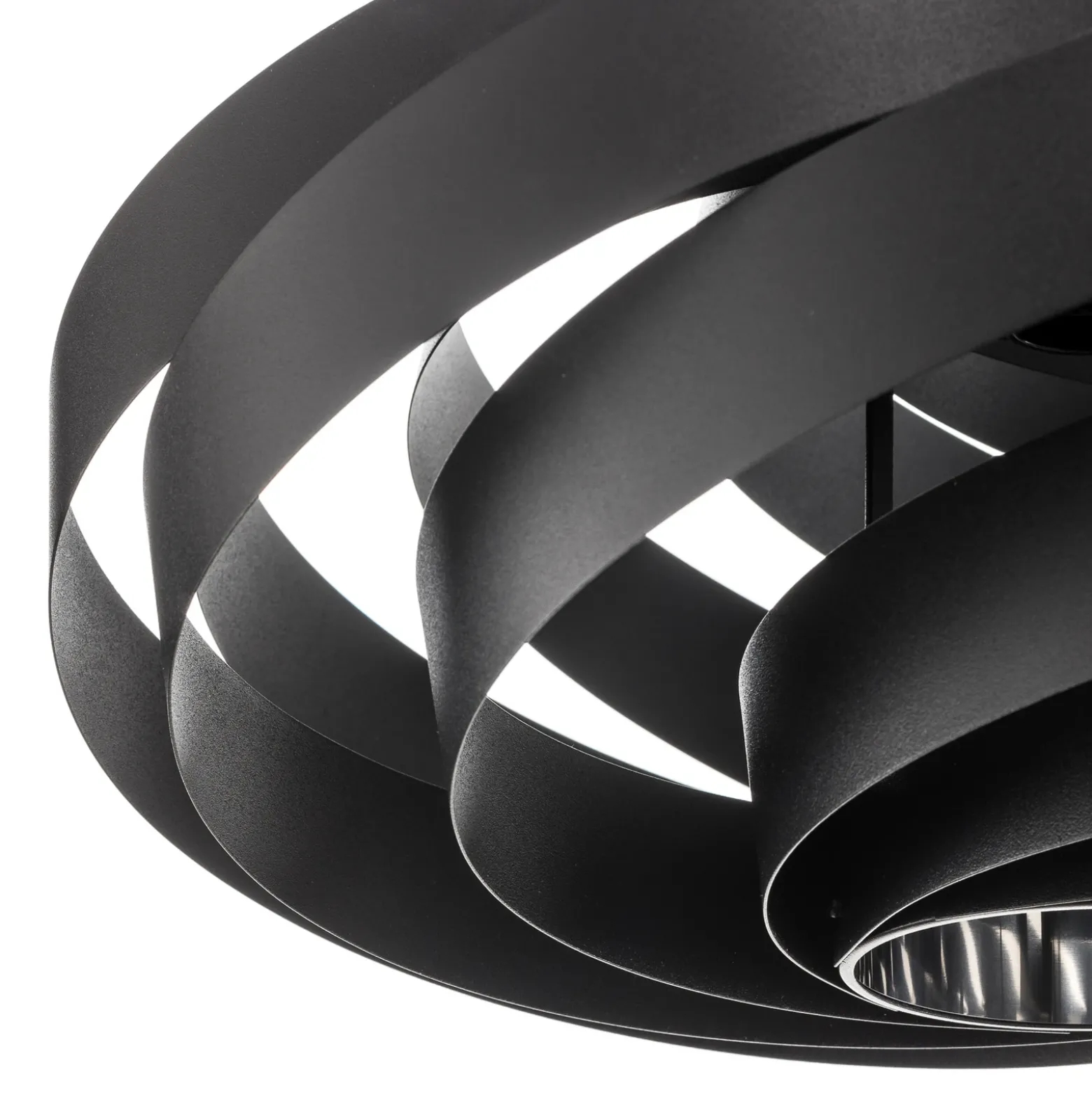 Vento lámpara colgante, negro, Ø 50 cm, metal, E27
