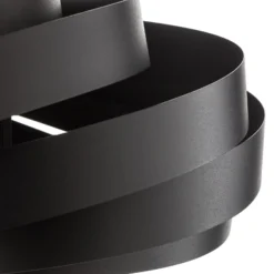 Vento lámpara colgante, negro, Ø 50 cm, metal, E27
