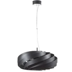 Vento lámpara colgante, negro, Ø 60 cm, metal, E27