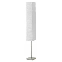 Versátil lámpara de pie Nerva blanca