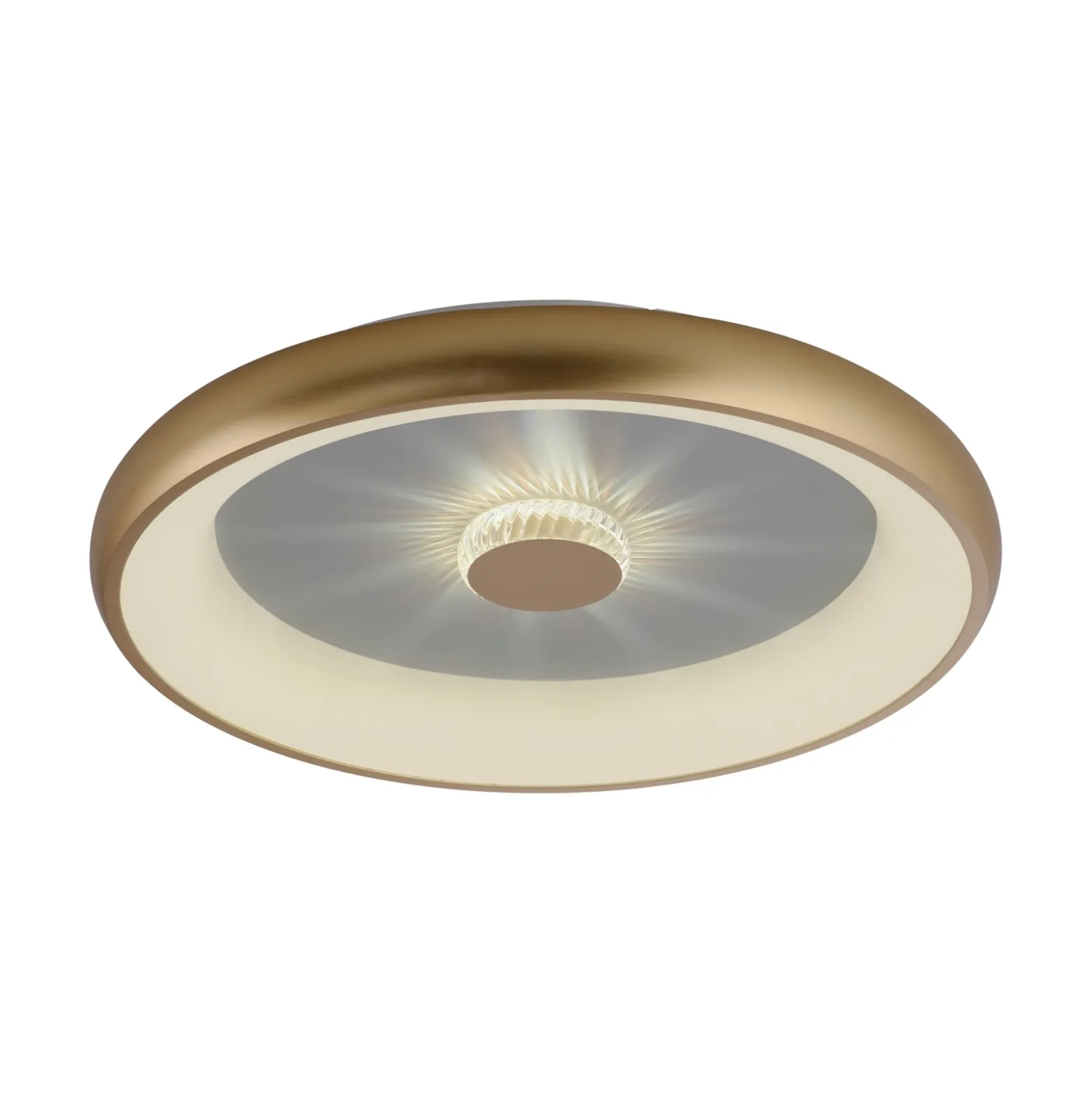 Vertigo Plafón LED, CCT, Ø 61,5 cm, latón