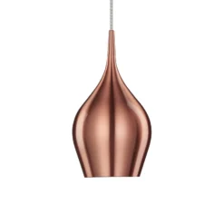 Vibrante lámpara colgante Ø 12 cm, rosa metálico