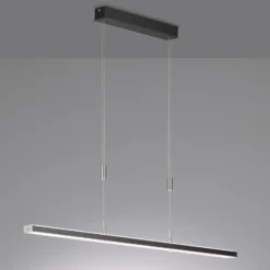 Vitan lámpara colgante LED, negro arena, longitud 115 cm, 2 luces, CCT