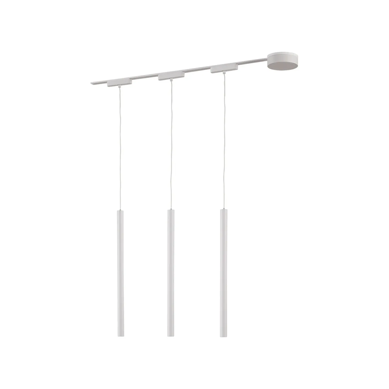 48V Lumaro sistema de riel, colgante, bombilla tubular, 3 luces, blanco, CCT
