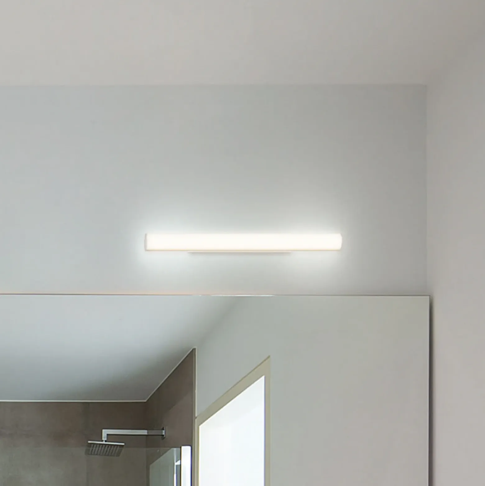 WEVER & DUCRÉ Aplique de pared LED Mirba 2.0 negro/blanco 61 cm IP44