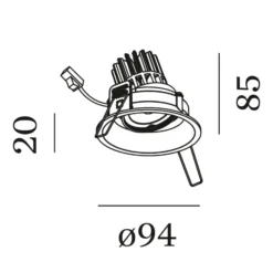 WEVER & DUCRÉ Deep Adjust empotrable 2.700K blanco