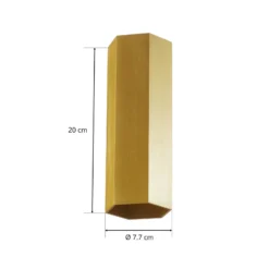 WEVER & DUCRÉ Hexo mini 2.0 aplique de pared 20cm oro