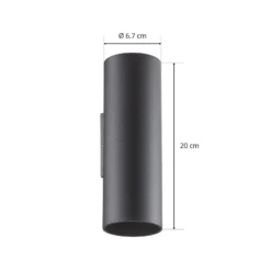 WEVER & DUCRÉ Ray mini 2.0, aplique de pared negro