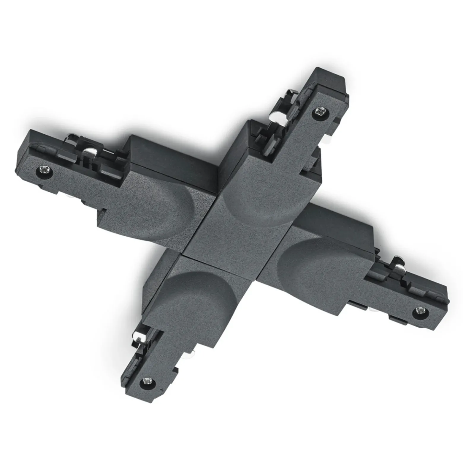 X-connector DUOline riel bifásico, negro mate