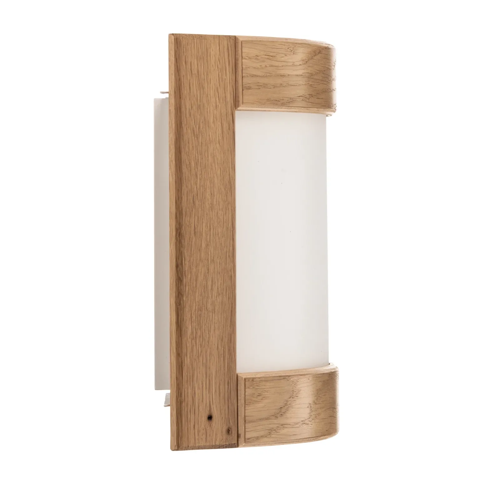 Zanna aplique de pared de madera, altura 22 cm, roble claro
