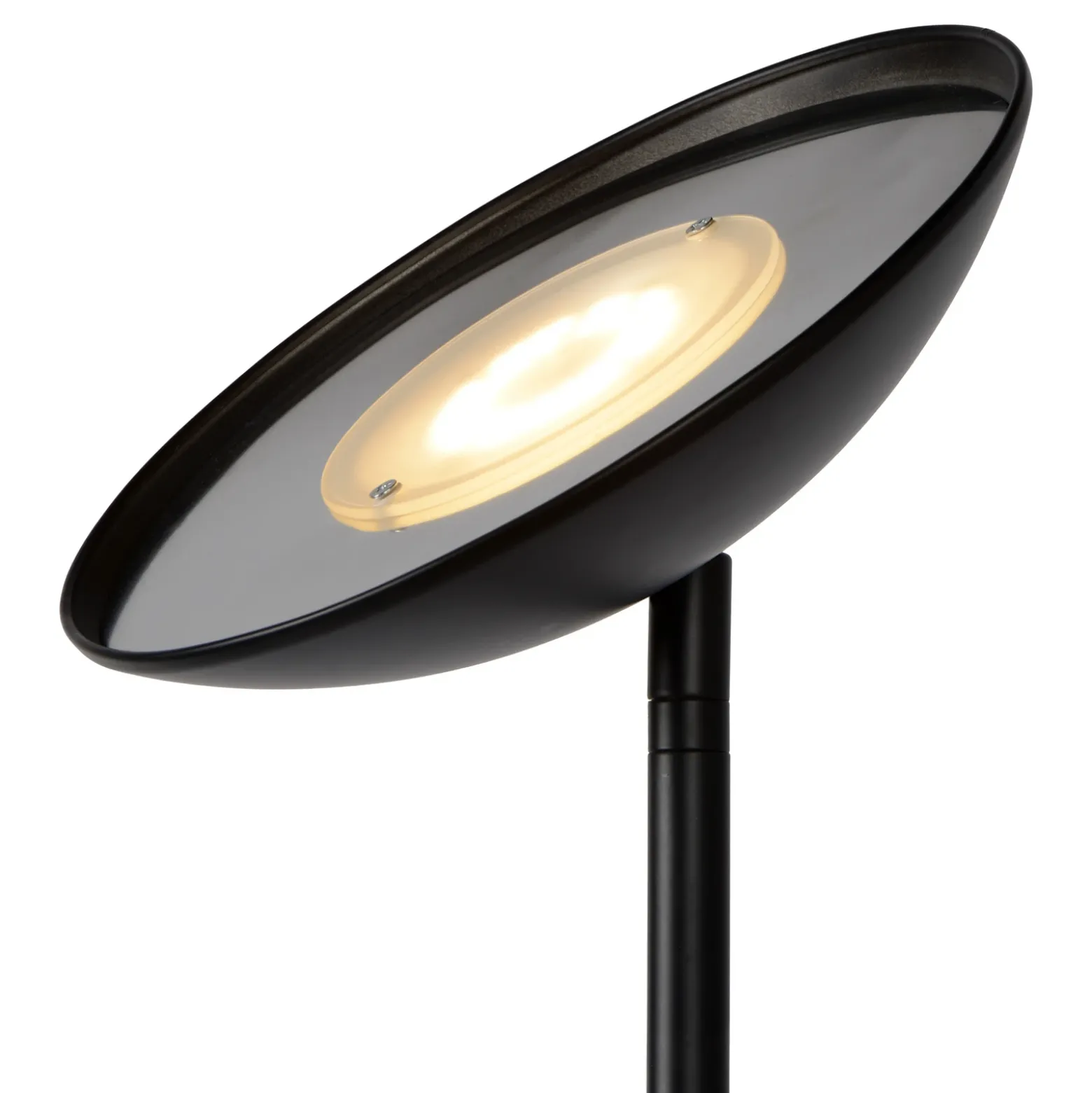 Zenith Lámpara LED de pie con lámpara de lectura LED, negro