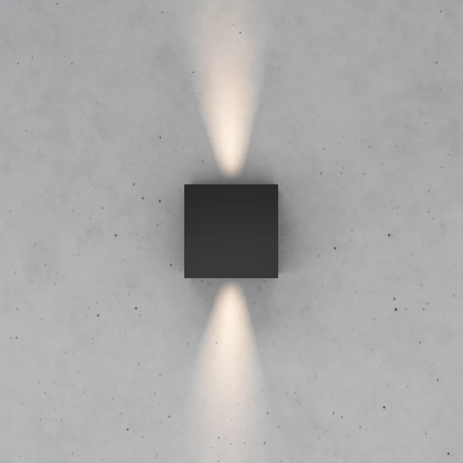 Zuza 2 aplique de pared, negro, metal, cuatro aspas, 10 cm, G9