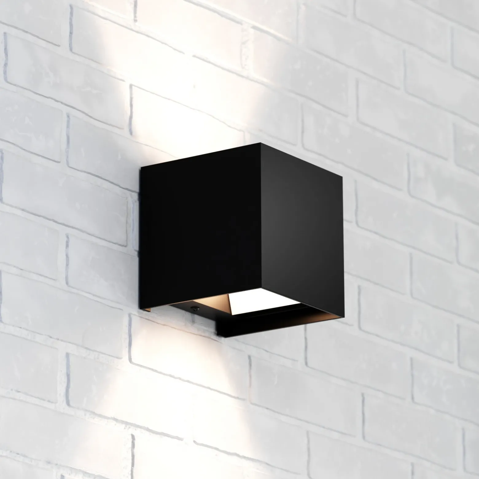 Zuza 2 aplique de pared, negro, metal, cuatro aspas, 10 cm, G9